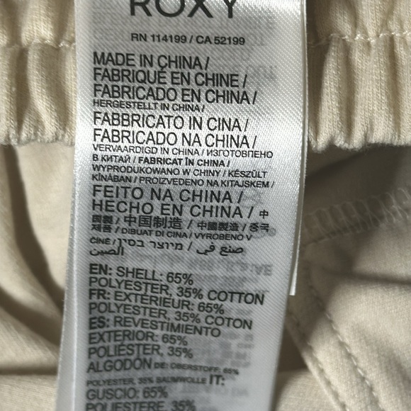Roxy next set women’s sweatpants, tapioca colour size med NWOT - Picture 9 of 13